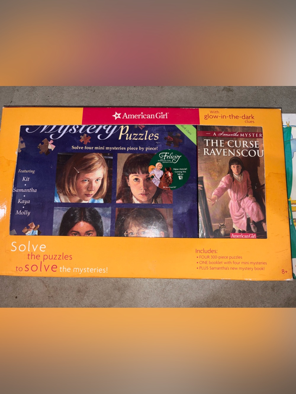 American Girl Mystery Puzzles/Books & What a World Theater Kit - Picture 2 of 5